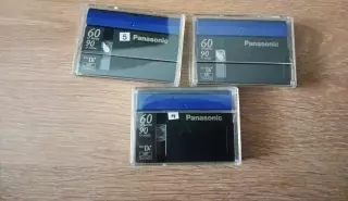 3 Видеокассеты «Panasonic Mini DV» SP MODE 60/LP MODE 90 AY-DVM60FF