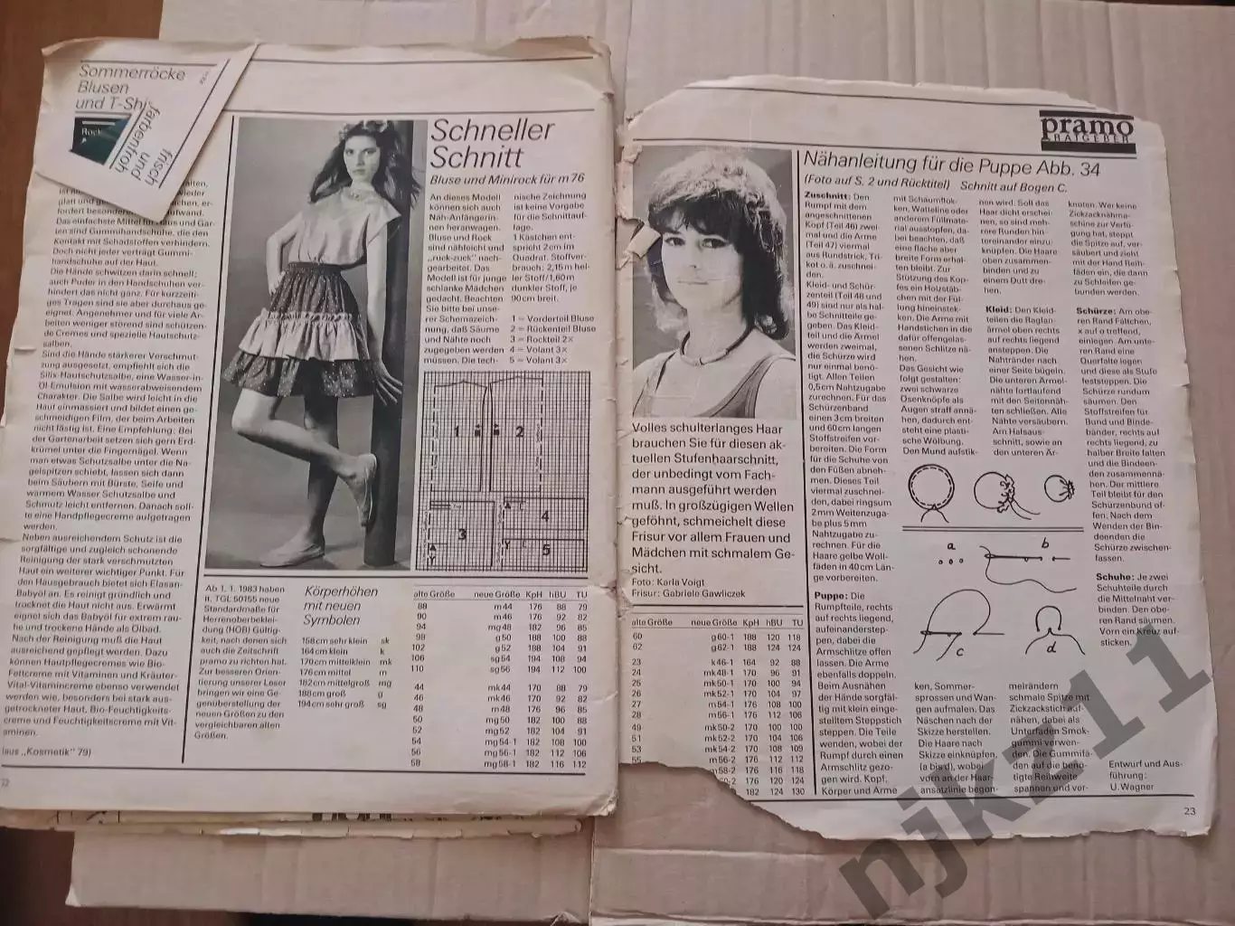 Журнал Pramo Praktishe mode №5 1984 год с выкройками! 4