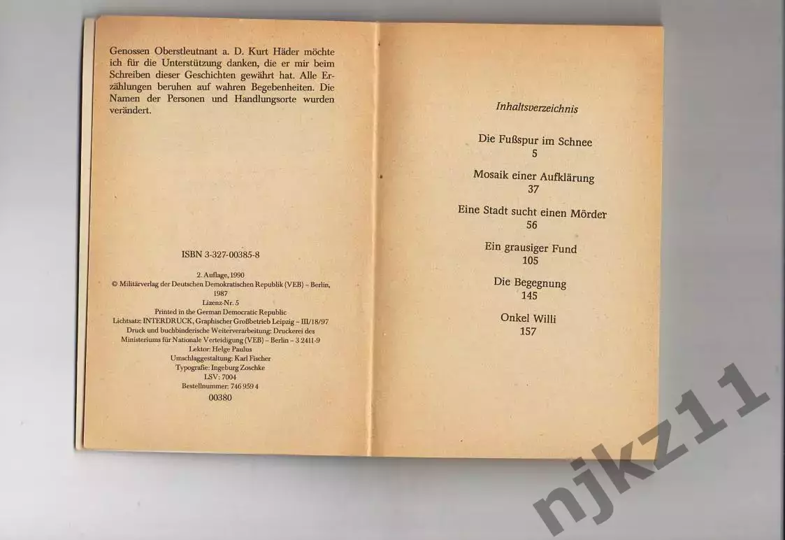 Flieger, Jan Eine Stadt sucht einen Morder (про криминал) 2