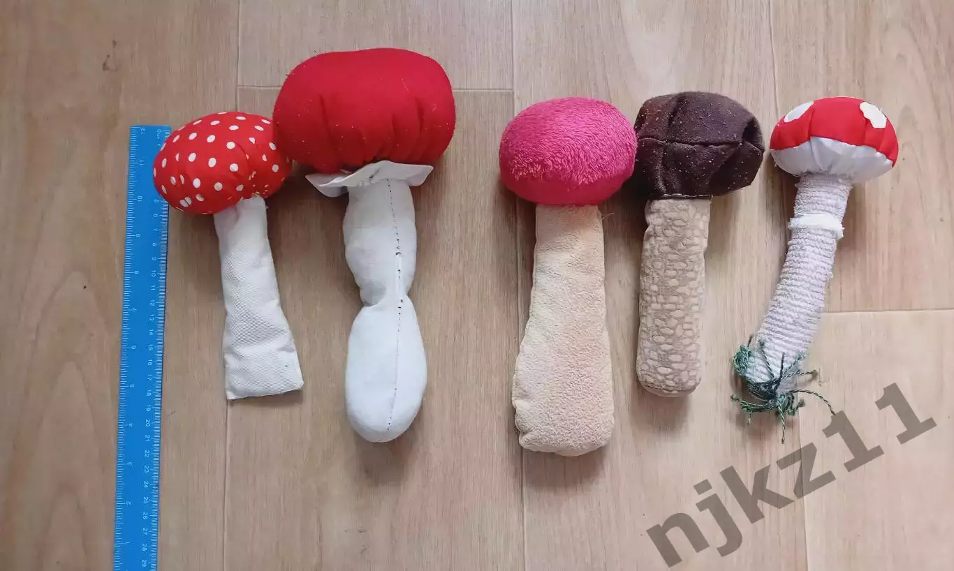 5 грибов мягкие игрушки для игр и осеннего утренника в детском саду