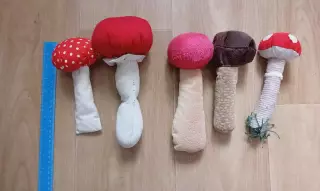 5 грибов мягкие игрушки для игр и осеннего утренника в детском саду