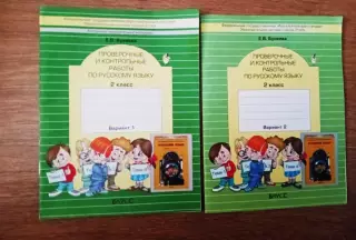 2 класс Русский язык. Пров. и контр. работы. 2 части ЧИСТЫЕ!!! (Бунеев) ФГОС