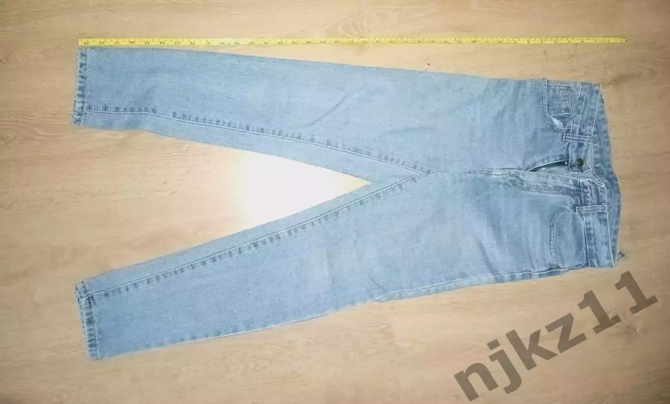 Голубые джинсы, длина 95см 1