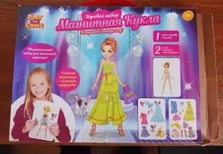 Игровой набор Магнитная кукла с собачкой