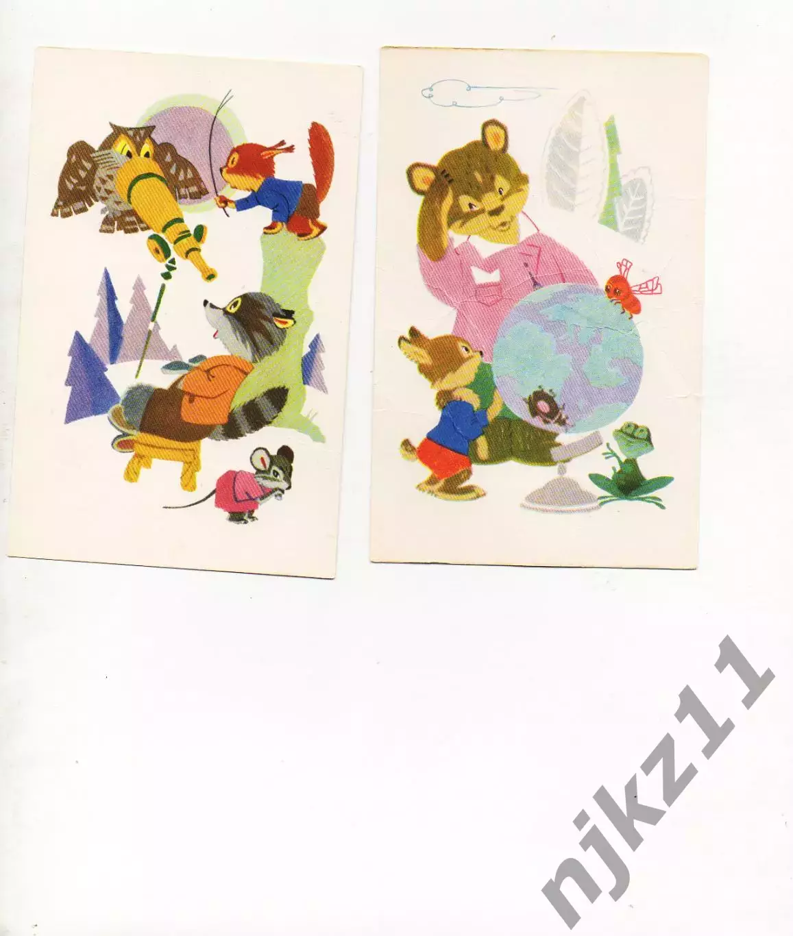 ЛЕСНАЯ ШКОЛА.. Худ. Муляр, Афанасьев.. 1967 год. СССР 10 из 12-ти 5