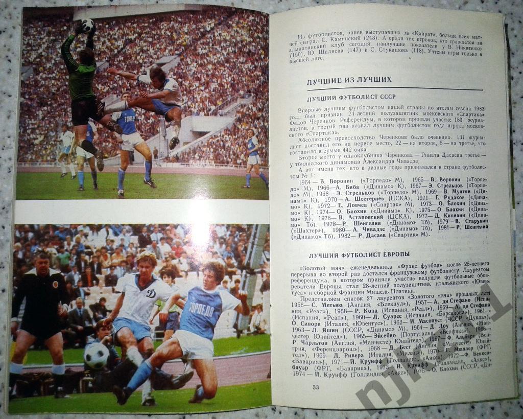 Справочник футбол г.Алма-Ата 1984 год 2