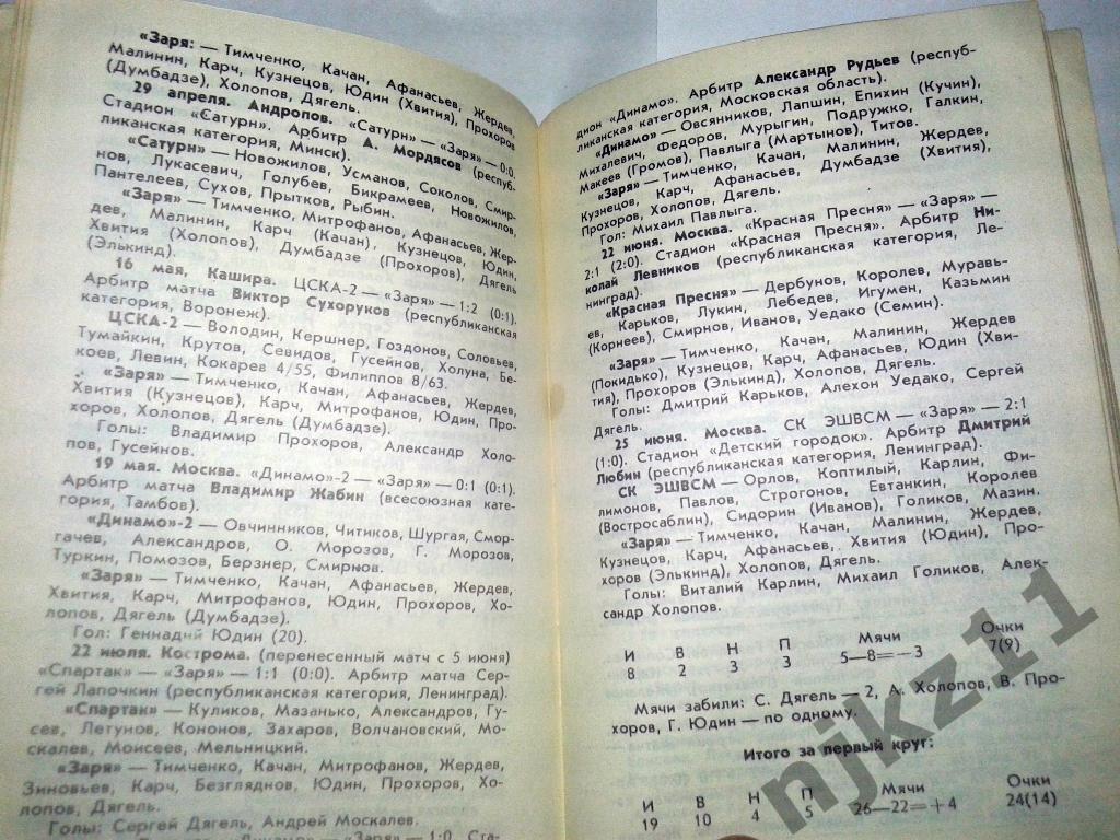 Футбольный справочник Калуга - 1989 2