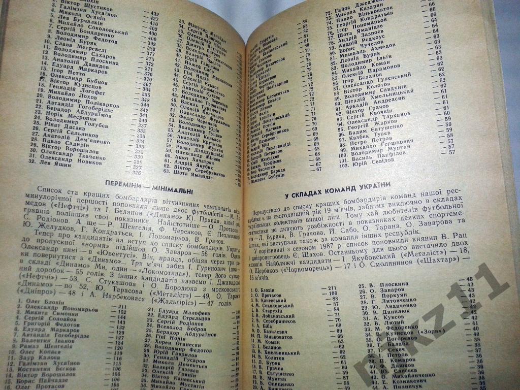 справочник Футбол 1989 г Киев 3