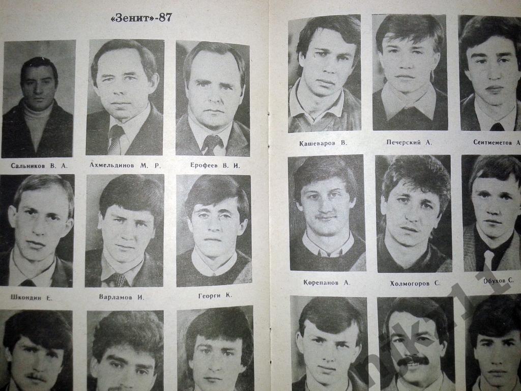справочник Футбол. Устинов (Зенит Ижевск) 1987 3