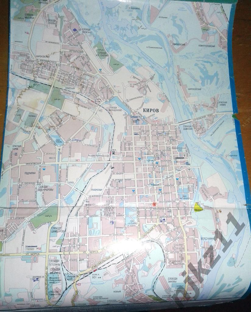 карта Кировская область (Татарстан, Марий-Эл) 2004 тираж 10 тысяч 1