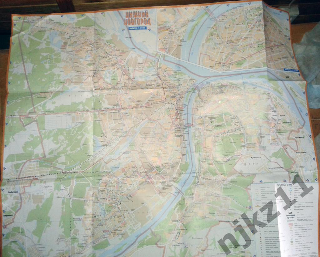 Карта-схема Нижний Новгород 2005 тираж 10 тысяч!!! 1