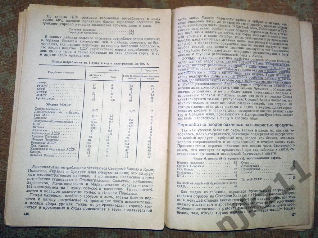 Бахчеводство СССР. 1934г. ОГИЗ. профессор К.И. Пангало 3