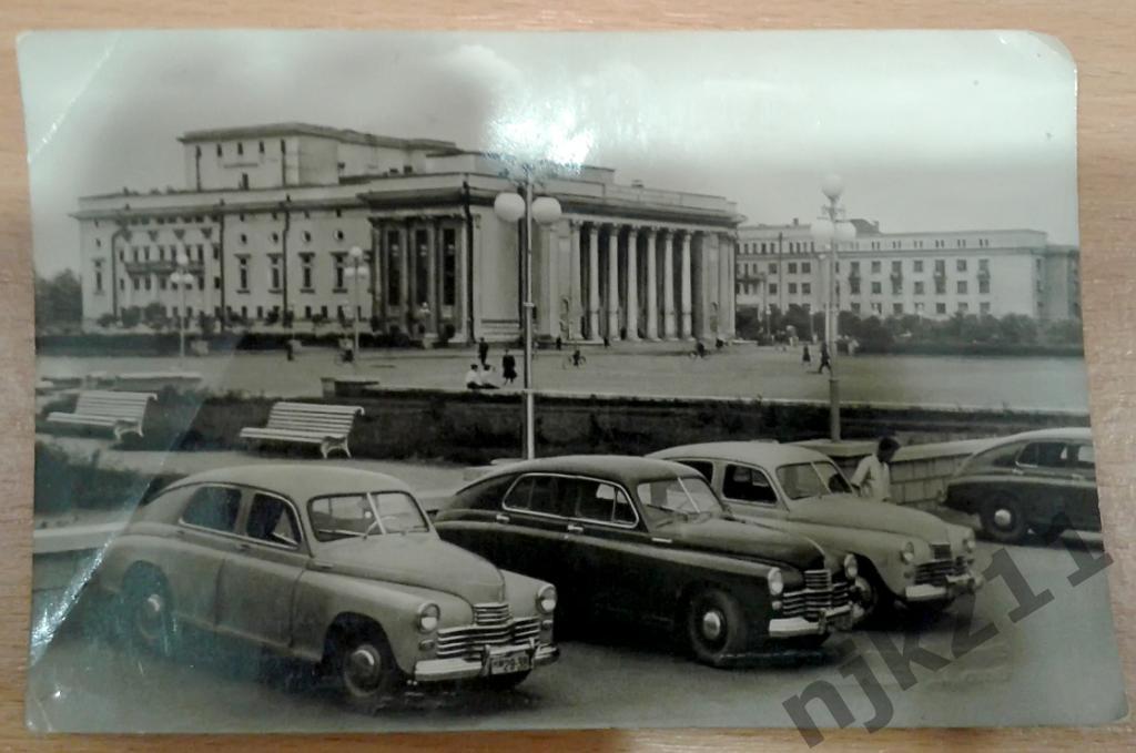 Киров. Театральная площадь. 1957. Открытка