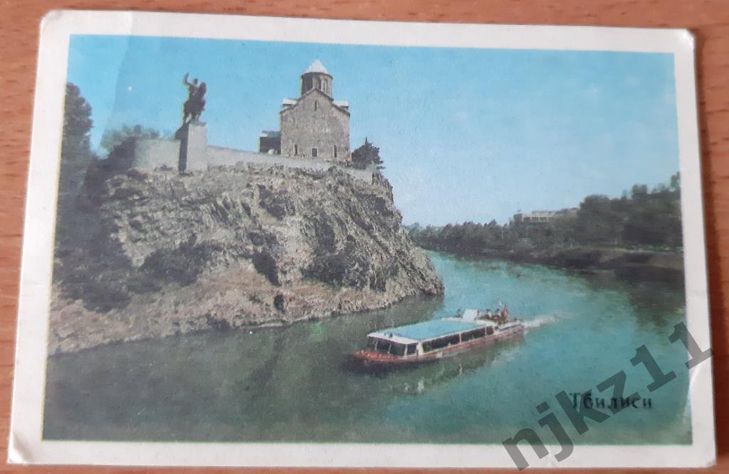 Календарик 1988г. Тбилиси, речной кораблик, Грузия