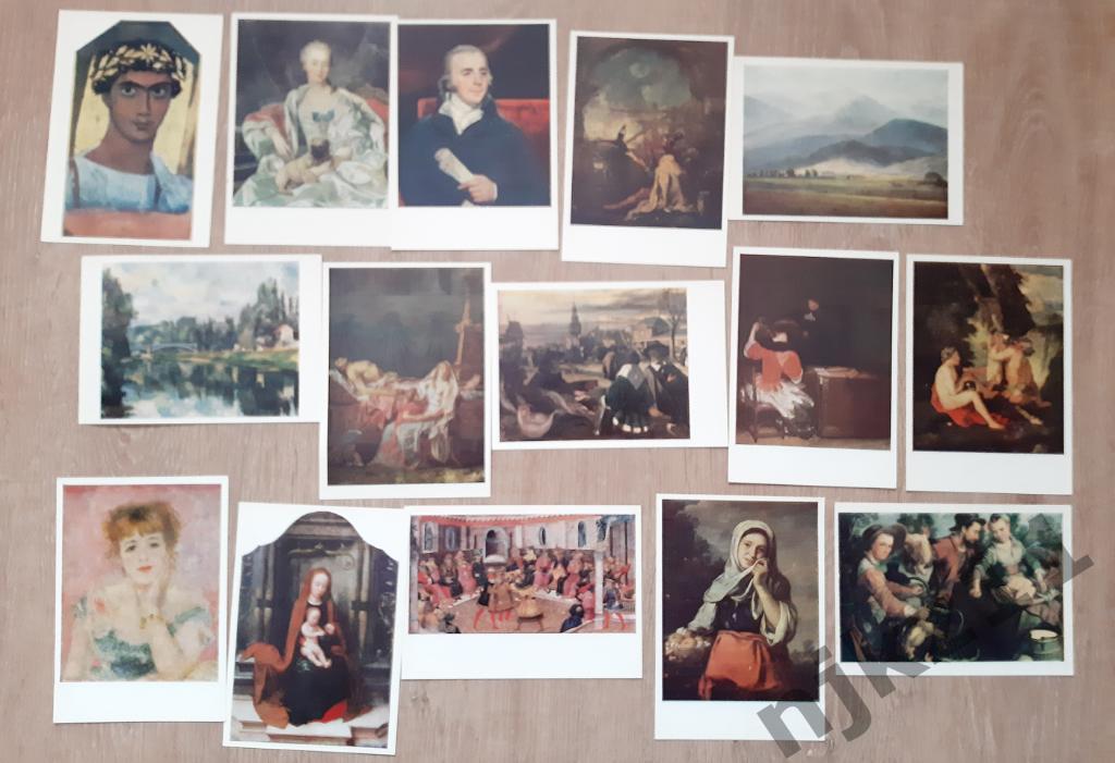 Государственный музей изобразительных искусств им Пушкина 16 открыток комплект 3
