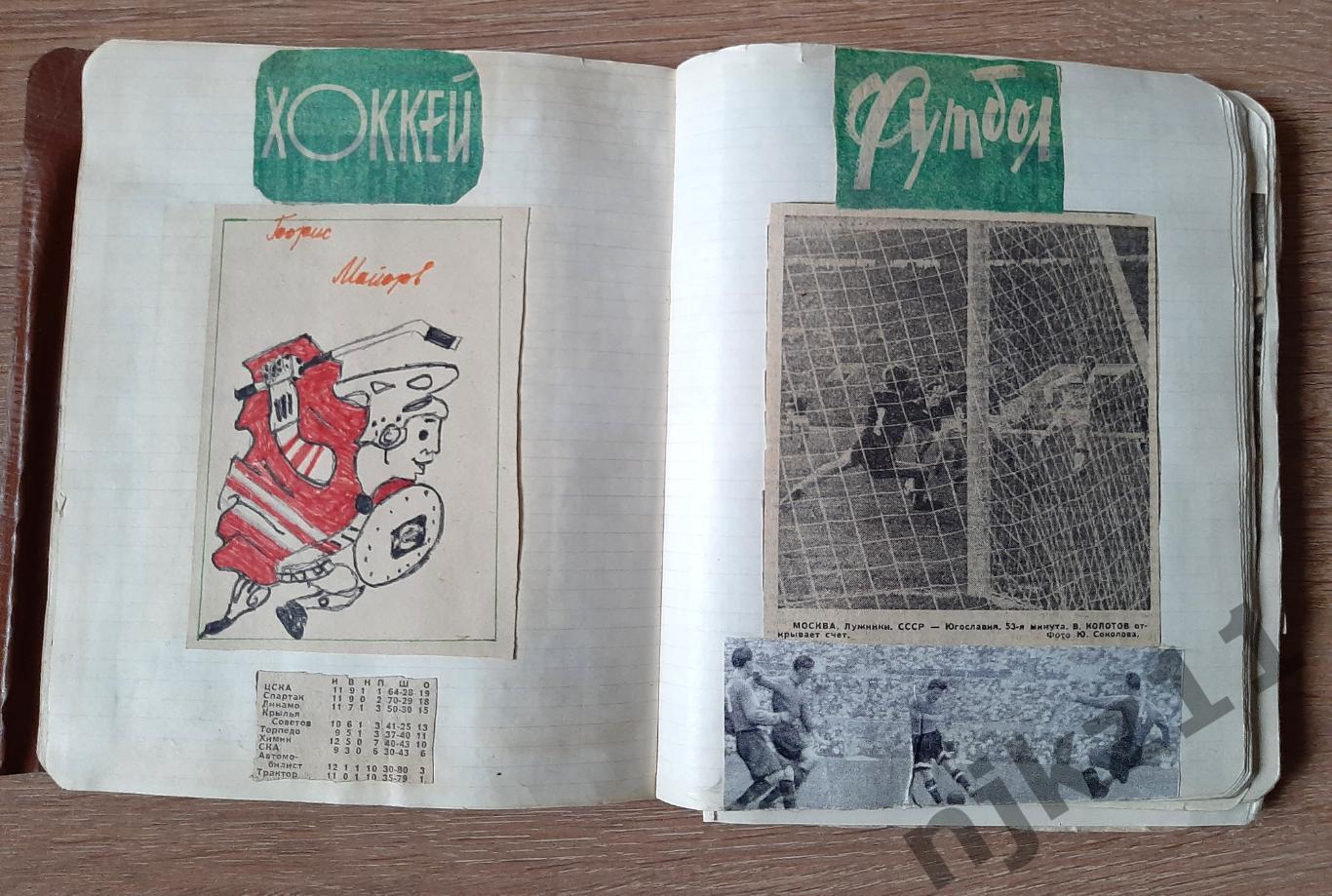 Тетрадь со старыми фото Футбол и Хоккей в СССР 5