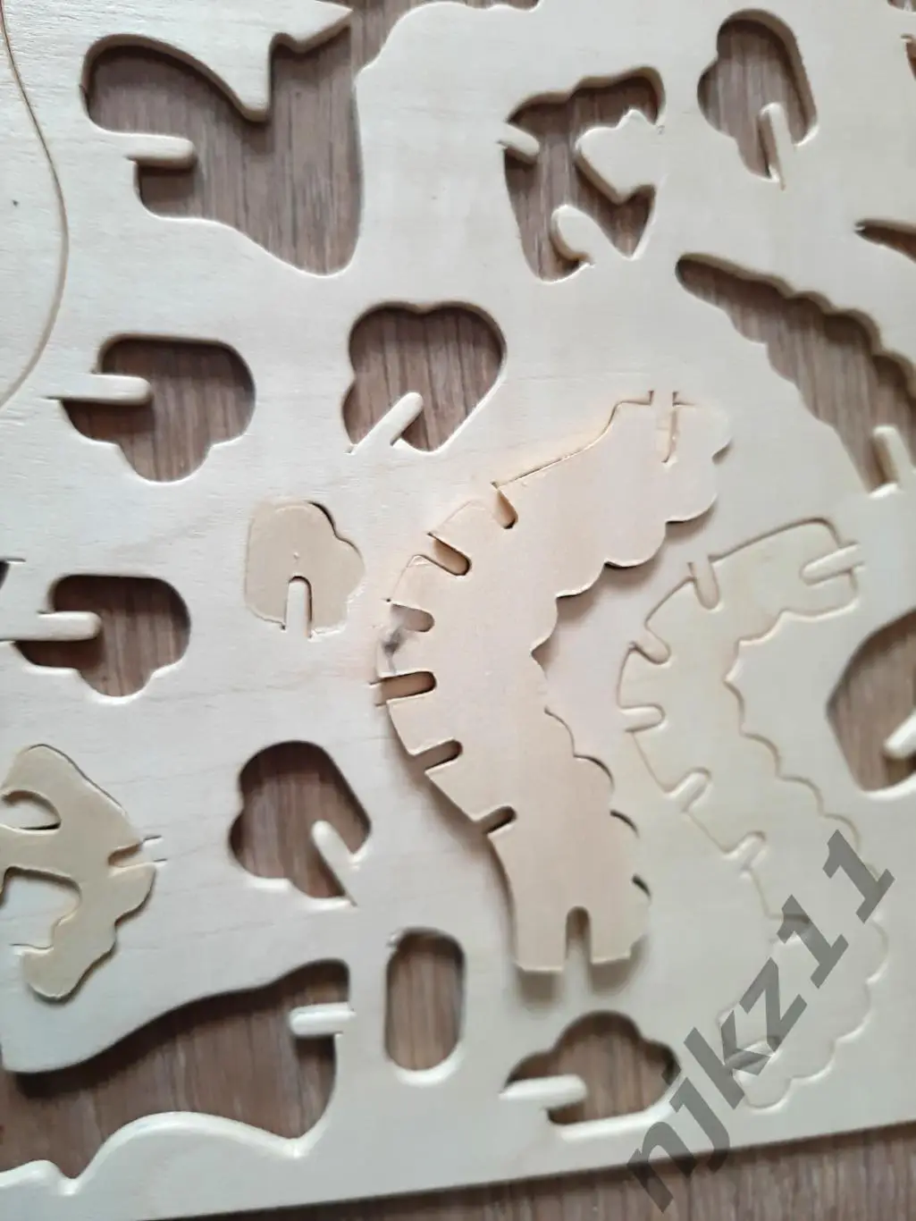 Дракон сборная модель из мелких деревянных деталей. 4