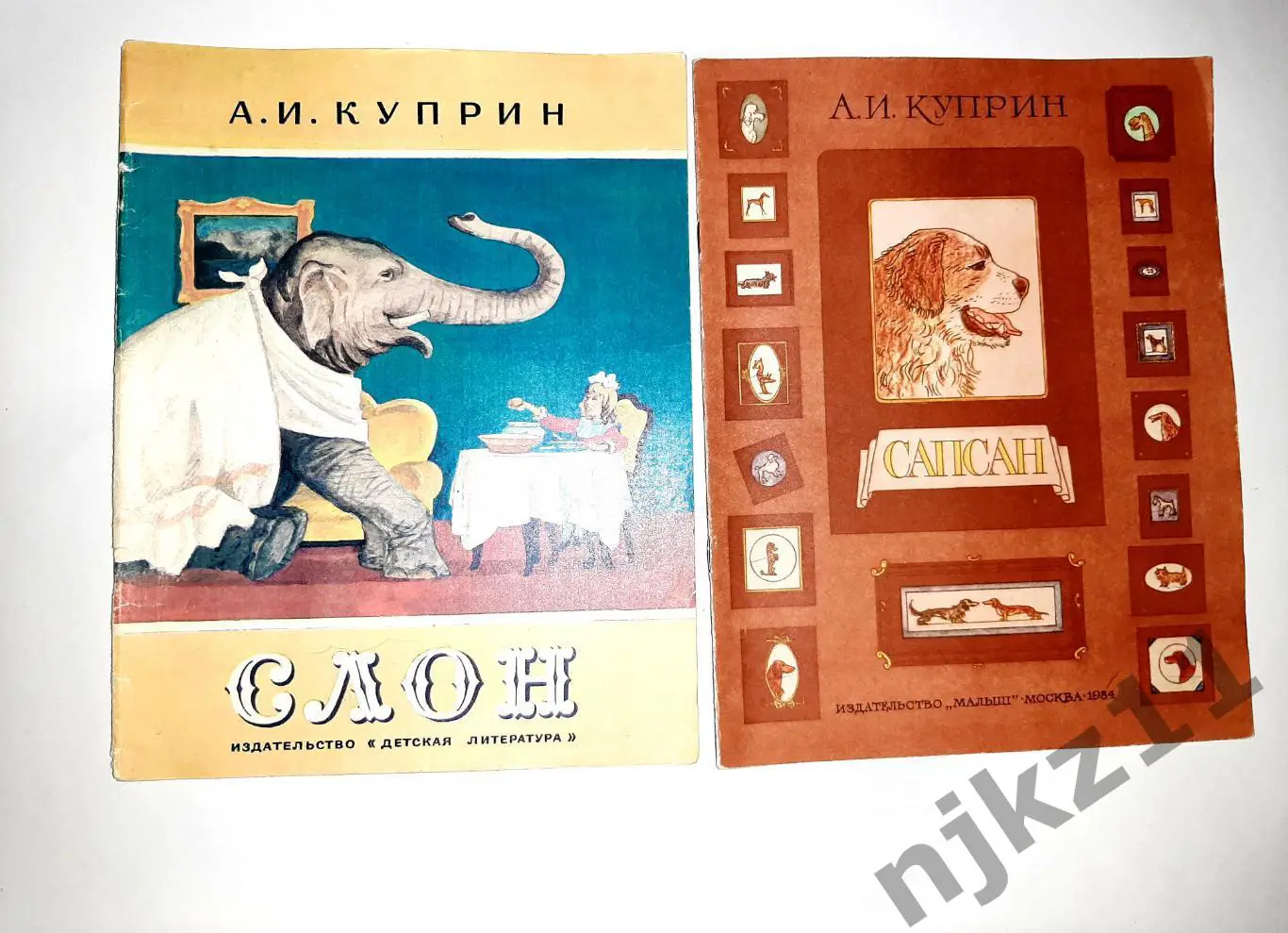 Куприн 2 книги СССР увел. формат, много цветных картинок