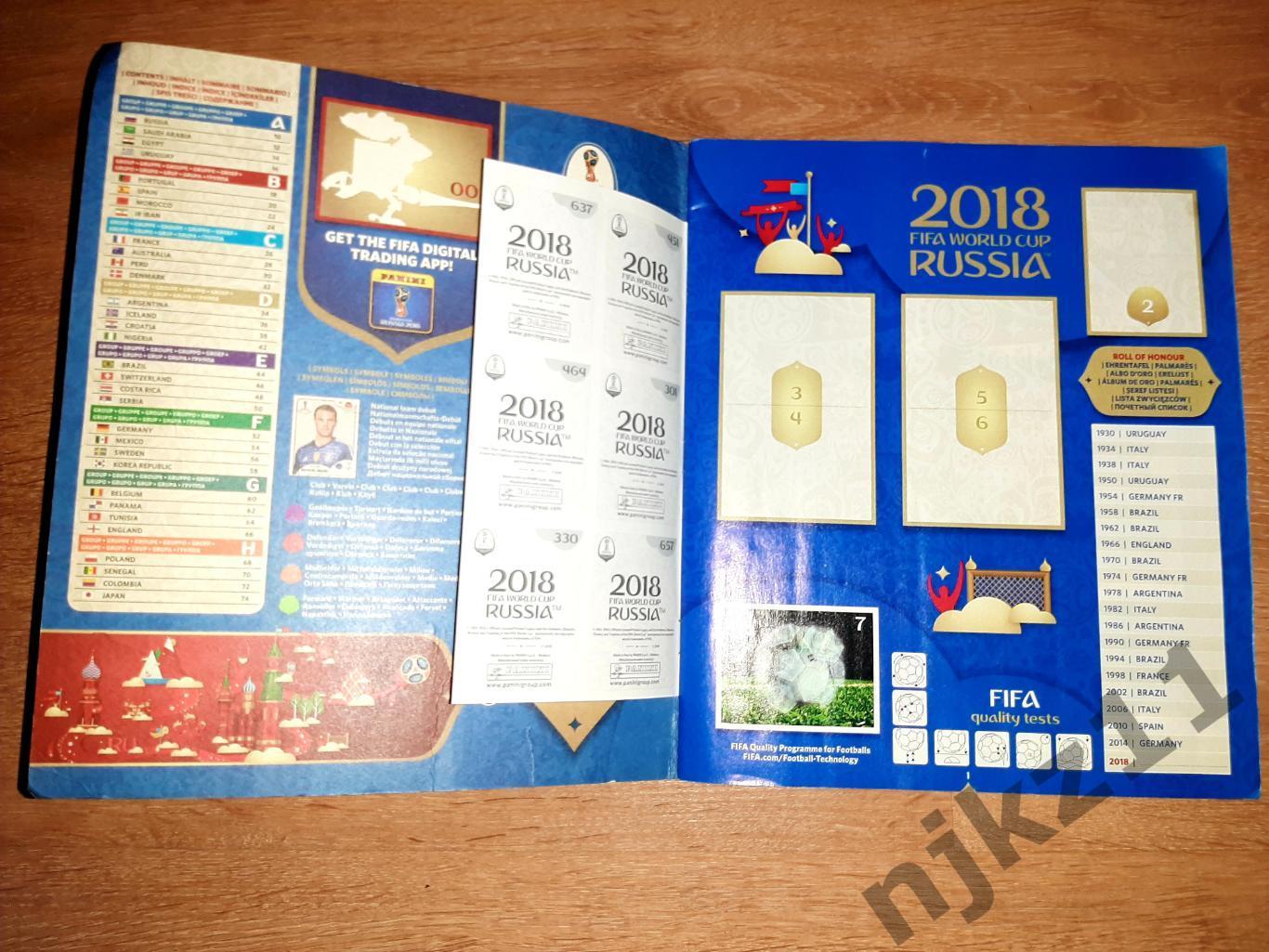 FIFA ЧЕМПИОНАТ МИРА ПО ФУТБОЛУ ЧМ 2018 АЛЬБОМ СТИКЕРОВ PANINI ПАНИНИ 1