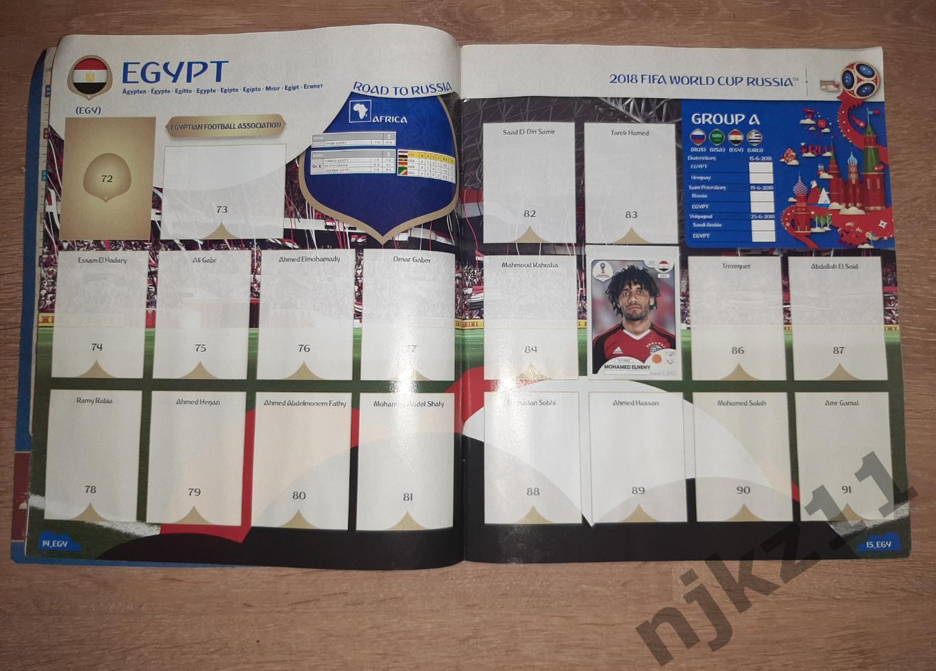 FIFA ЧЕМПИОНАТ МИРА ПО ФУТБОЛУ ЧМ 2018 АЛЬБОМ СТИКЕРОВ PANINI ПАНИНИ 4