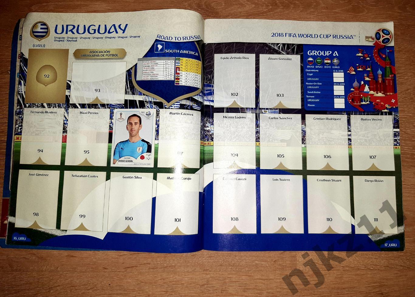 FIFA ЧЕМПИОНАТ МИРА ПО ФУТБОЛУ ЧМ 2018 АЛЬБОМ СТИКЕРОВ PANINI ПАНИНИ 5