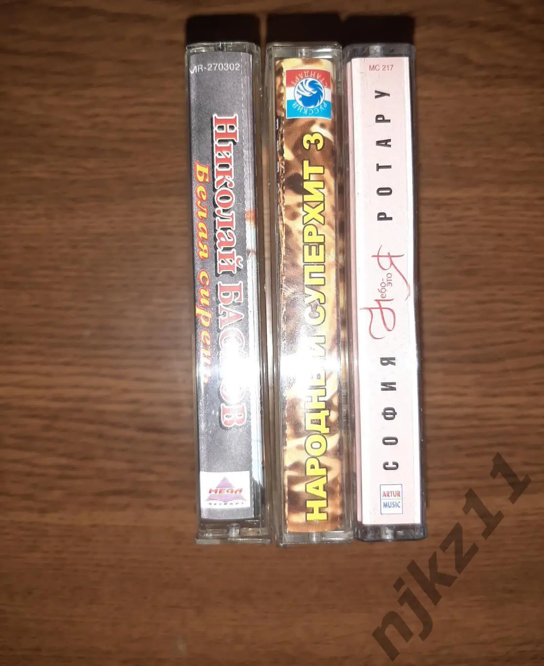 3 аудиокассеты Басков, Ротару и сборник популярной музыки 2