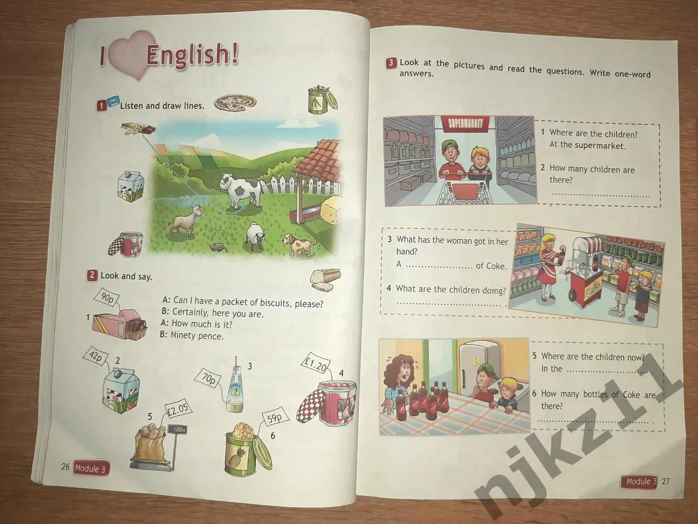 Английский язык 4 класс. Учебник Spotlight и сборник упражнений с уроками 3