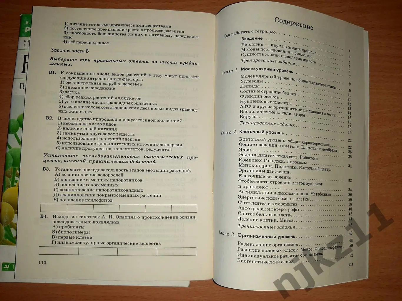 Биология 9 класс рабочая тетрадь 7