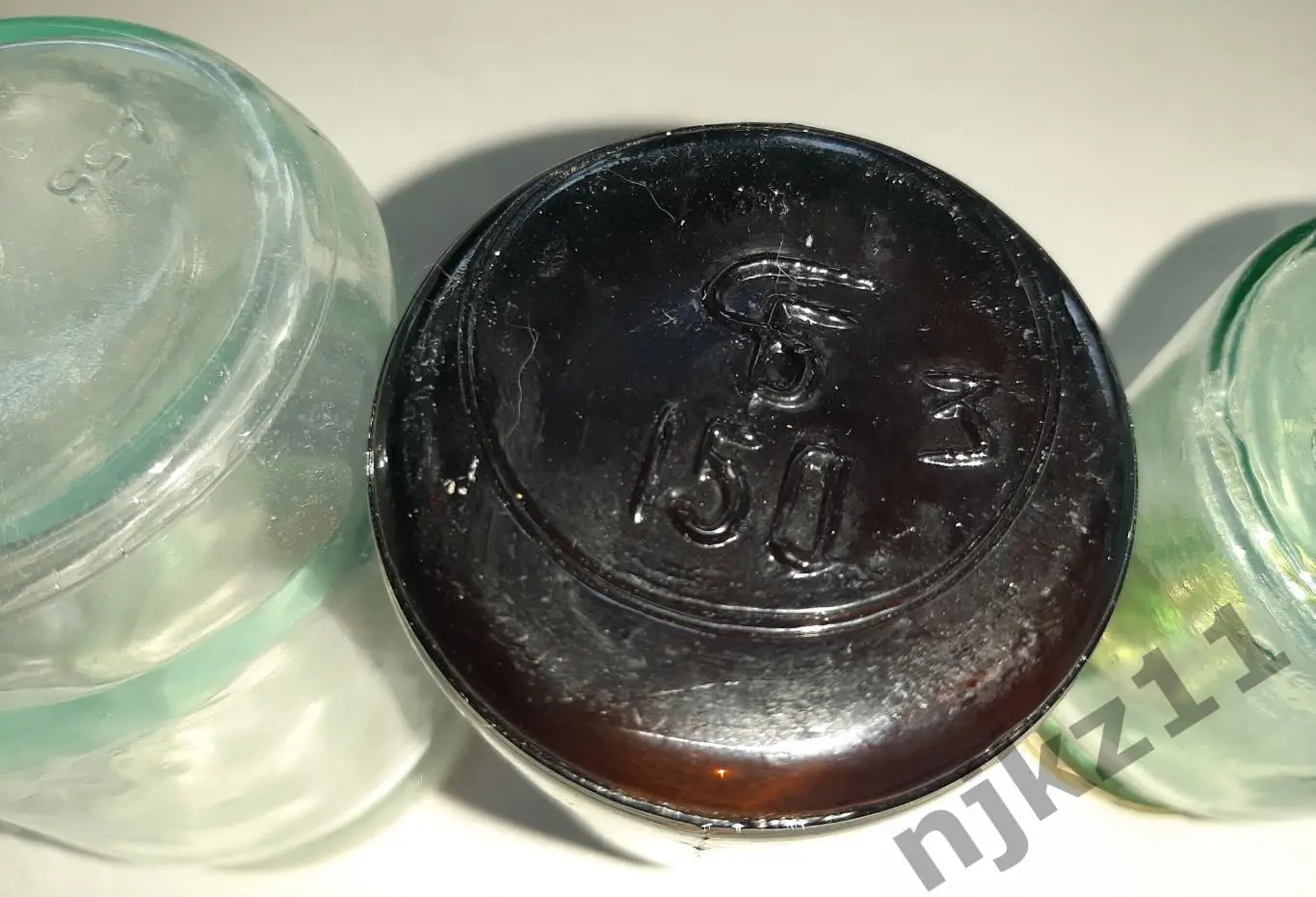 Стекло СССР 3 баночки стеклянные с крышками родными 2