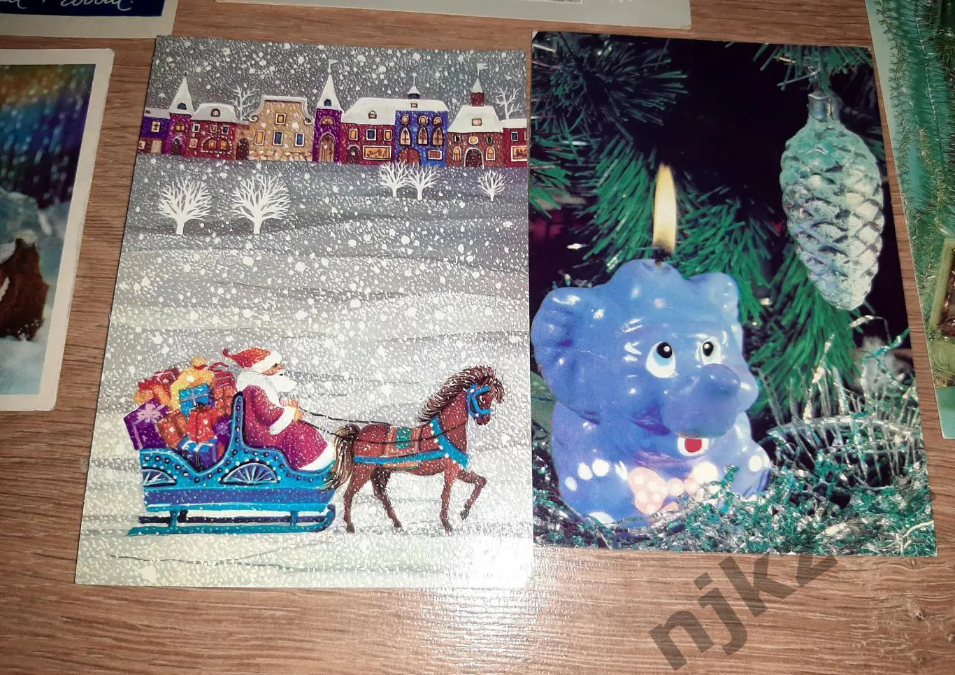 21 новогодняя открытка подписаны. ДЛЯ ВЫСТАВКИ В ШКОЛЕ ИЛИ БИБЛИОТЕКИ 1