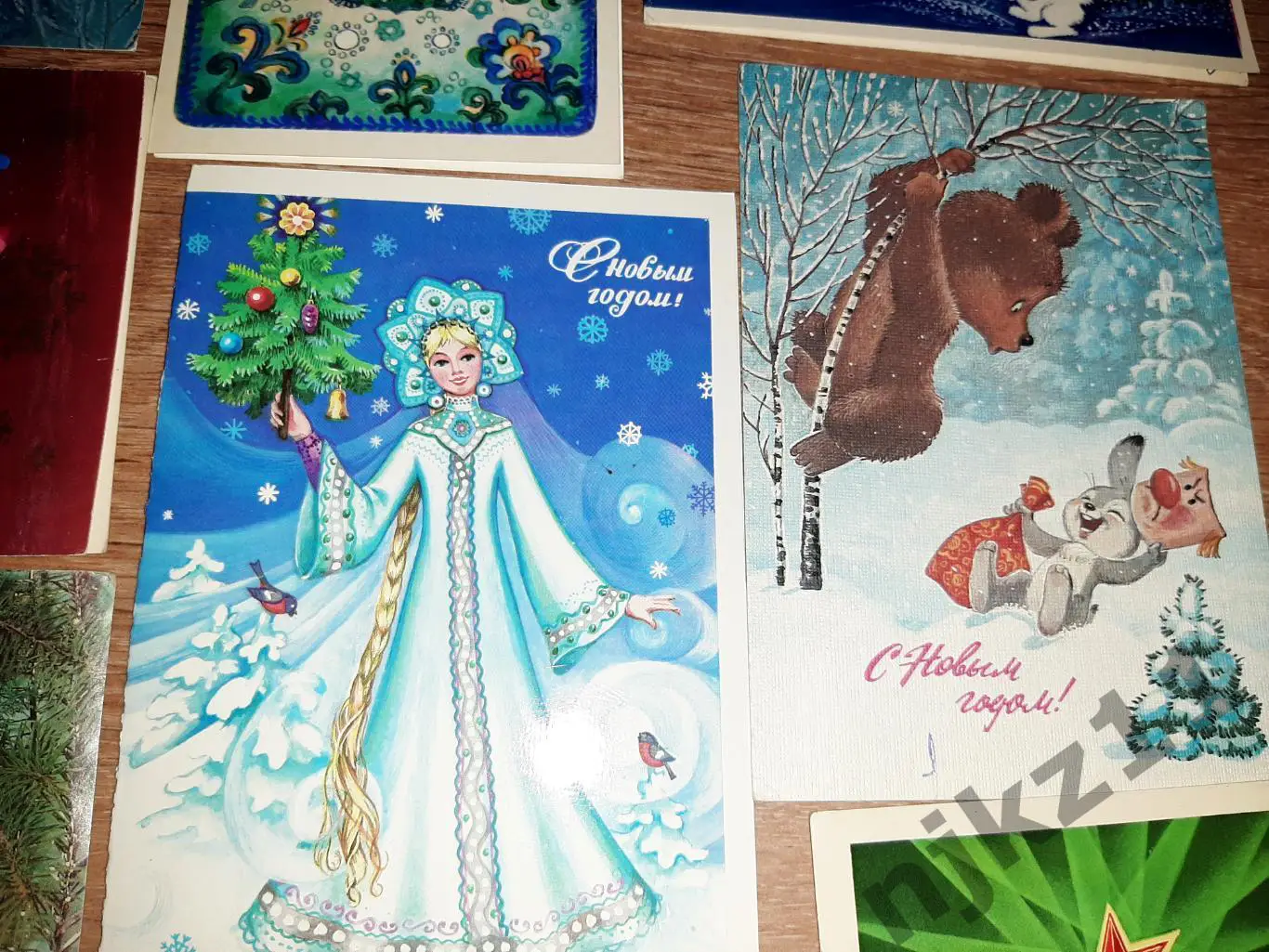 21 новогодняя открытка подписаны. ДЛЯ ВЫСТАВКИ В ШКОЛЕ ИЛИ БИБЛИОТЕКИ 3