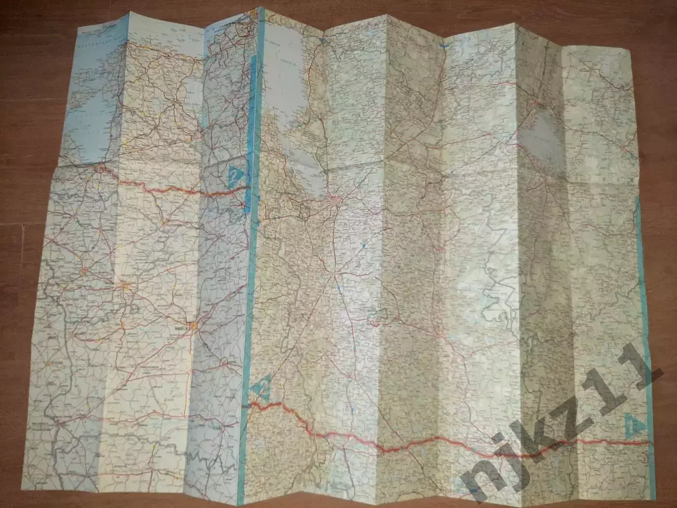 От Москвы до Риги. Карта автомобильных дорог 2011г 1