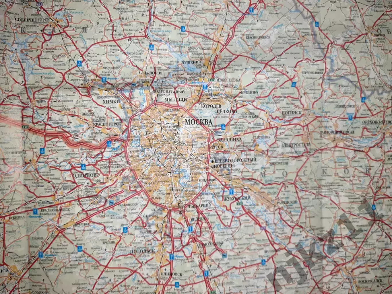 От Москвы до Риги. Карта автомобильных дорог 2011г 4