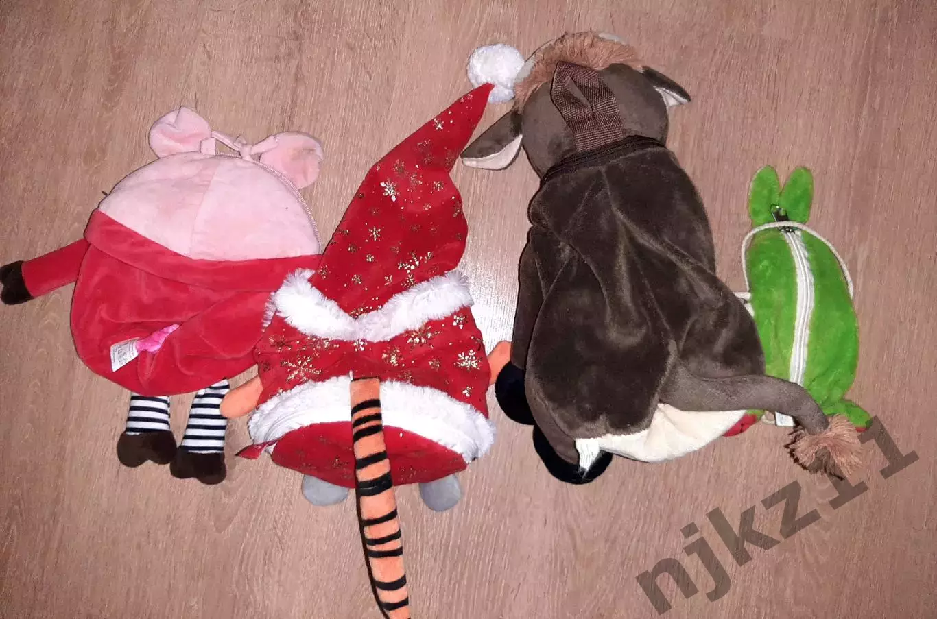 4 мягких игрушки рюкзака для подарков детям 1