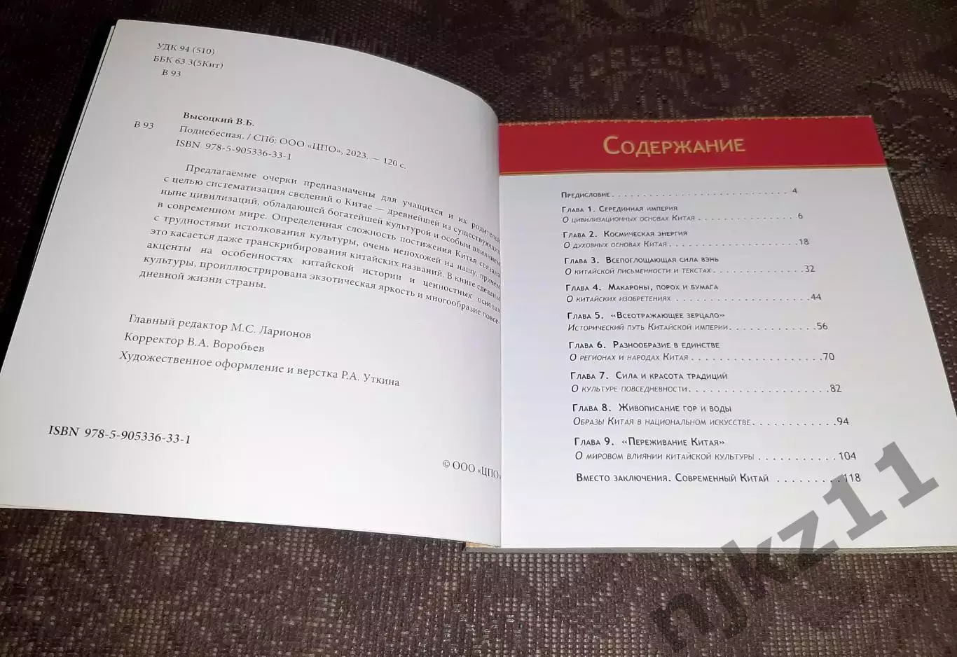 книга Поднебесная Высоцкий 2023г (про Китай) тираж 6100 экз 2