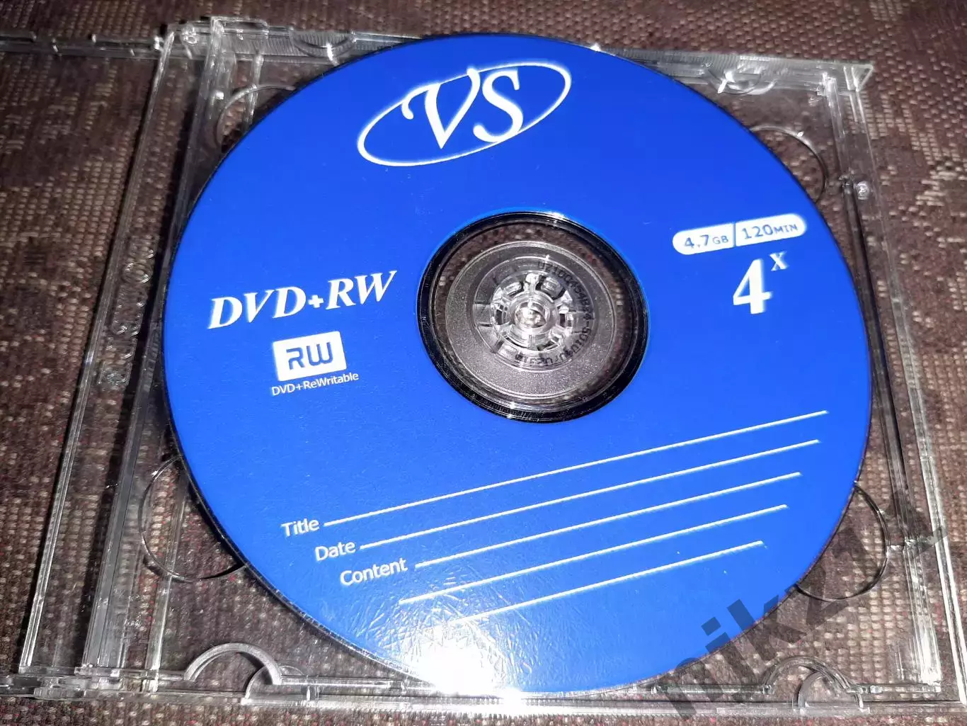 Оптические диски DVD+RW 4 с футлярами. Многоразовая запись! 3