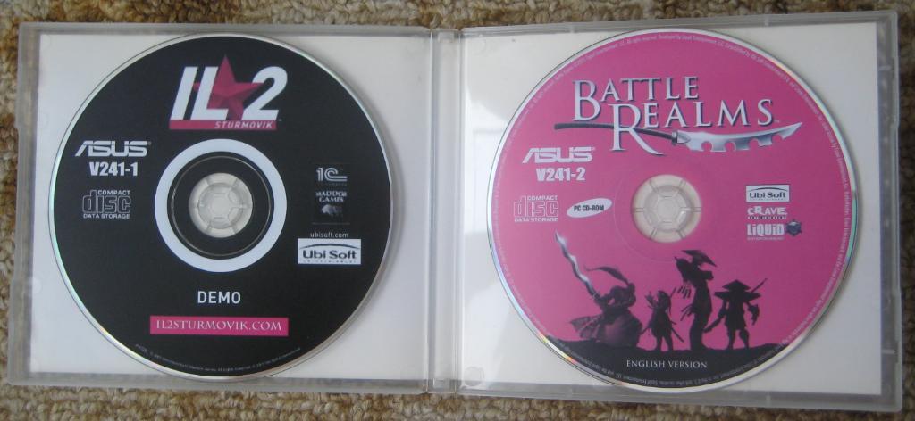 КОМПЬЮТЕРНЫЕ игры PC. Battle Realms (TM); IL2 Sturmovik (TM). Раритет 1