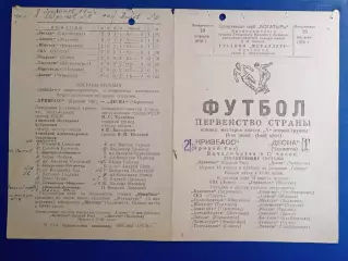 Кривбас-Десна 19.04.1970 г.