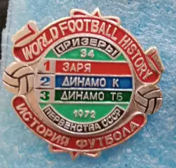 Заря,Динамо Киев,Динамо Тбилиси призеры 1972 г.история