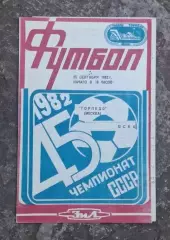 Торпедо-ЦСКА 25.09.1982 г.