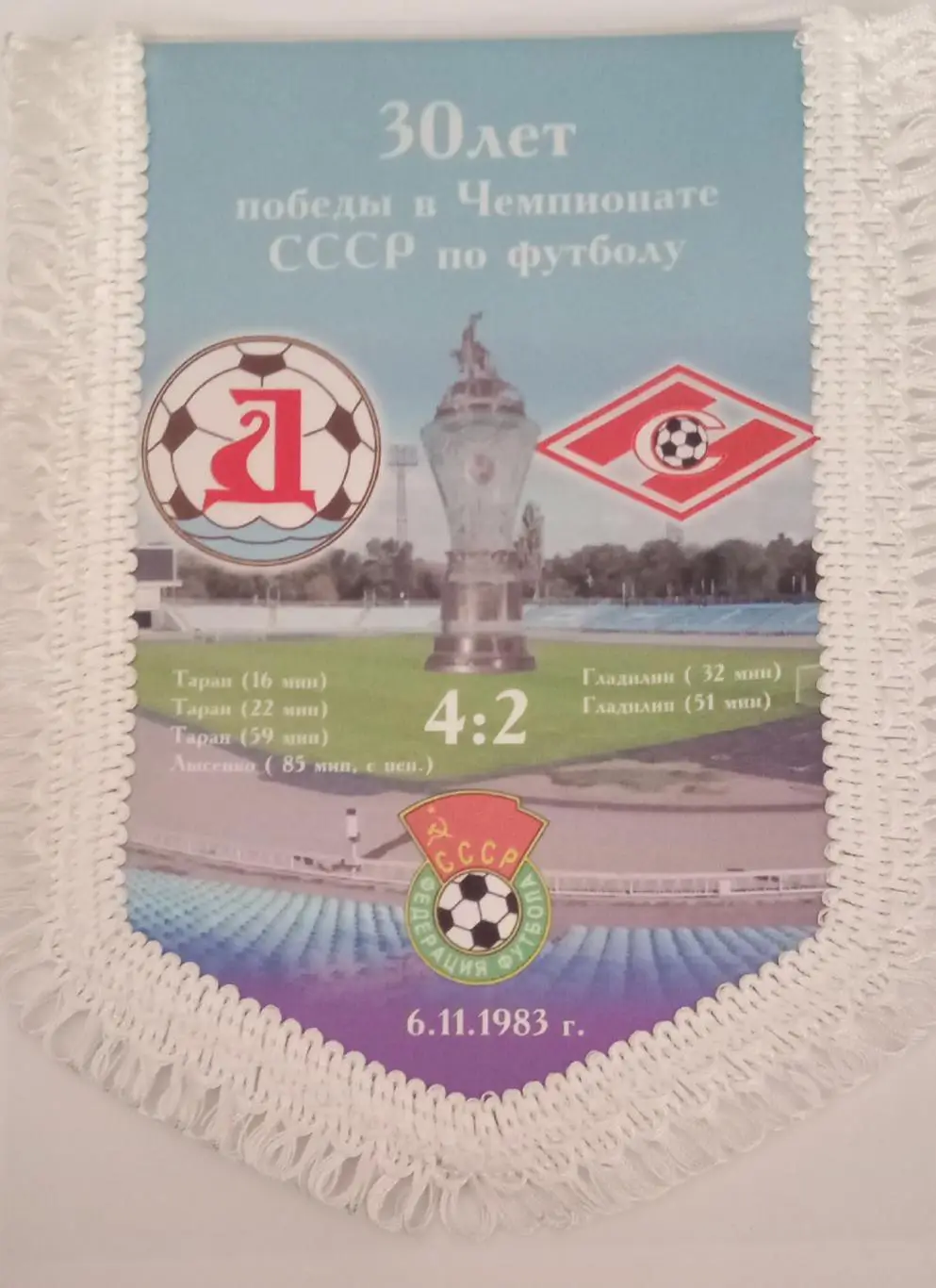 Днепр-Спартак 30 лет победы