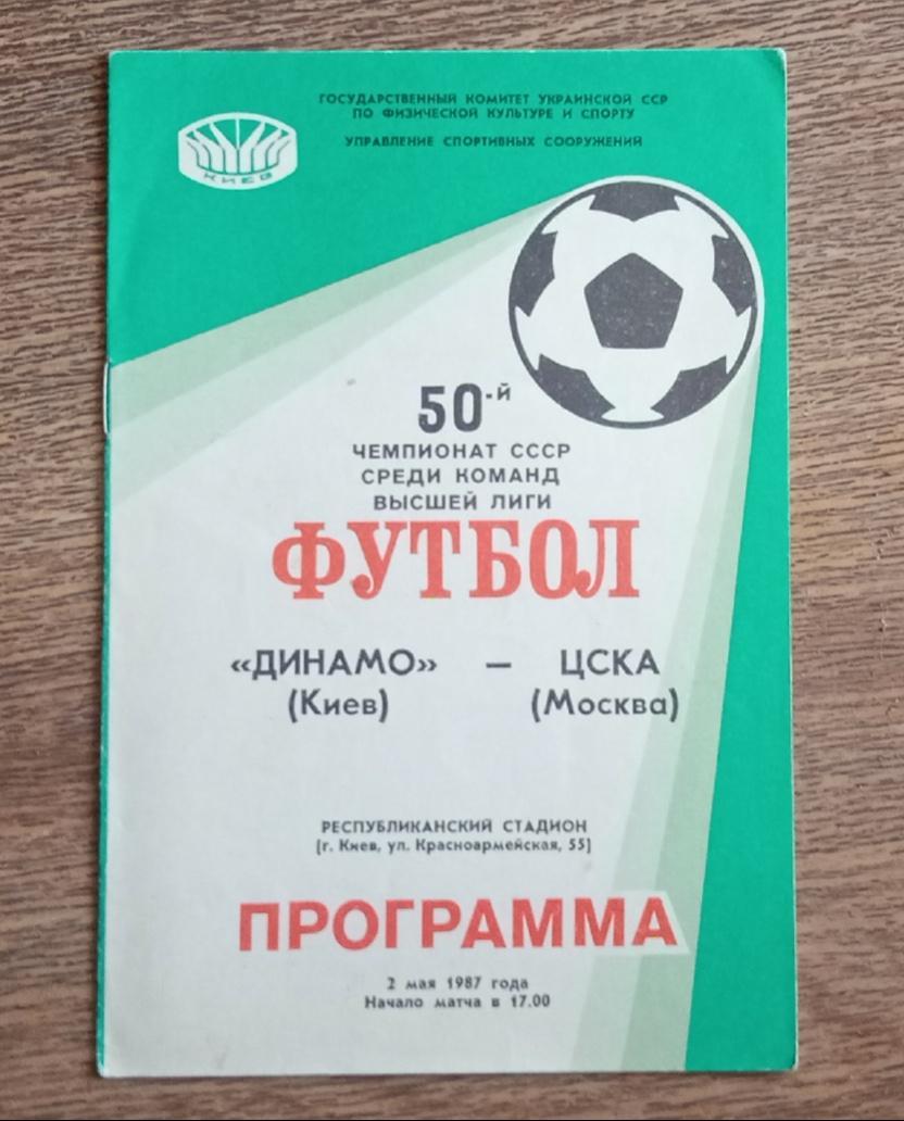 Динамо Киев-ЦСКА 1987 г.