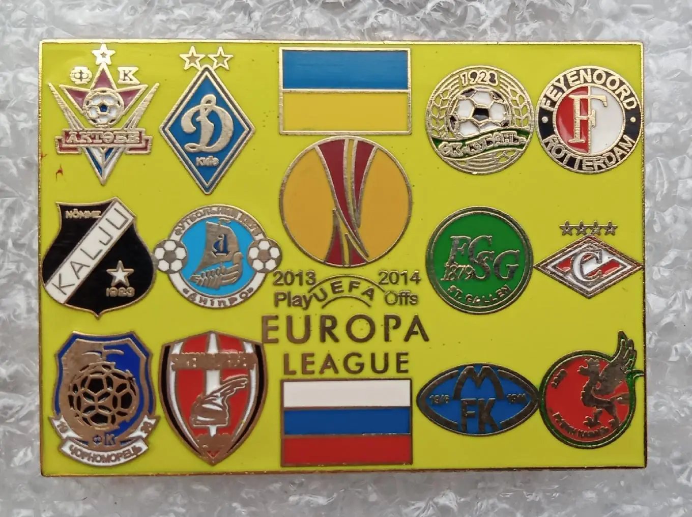 Динамо Киев,Днепр,Черноморец,Кубань,Спартак,Рубин плэй офф 2013-2014 г.эмаль