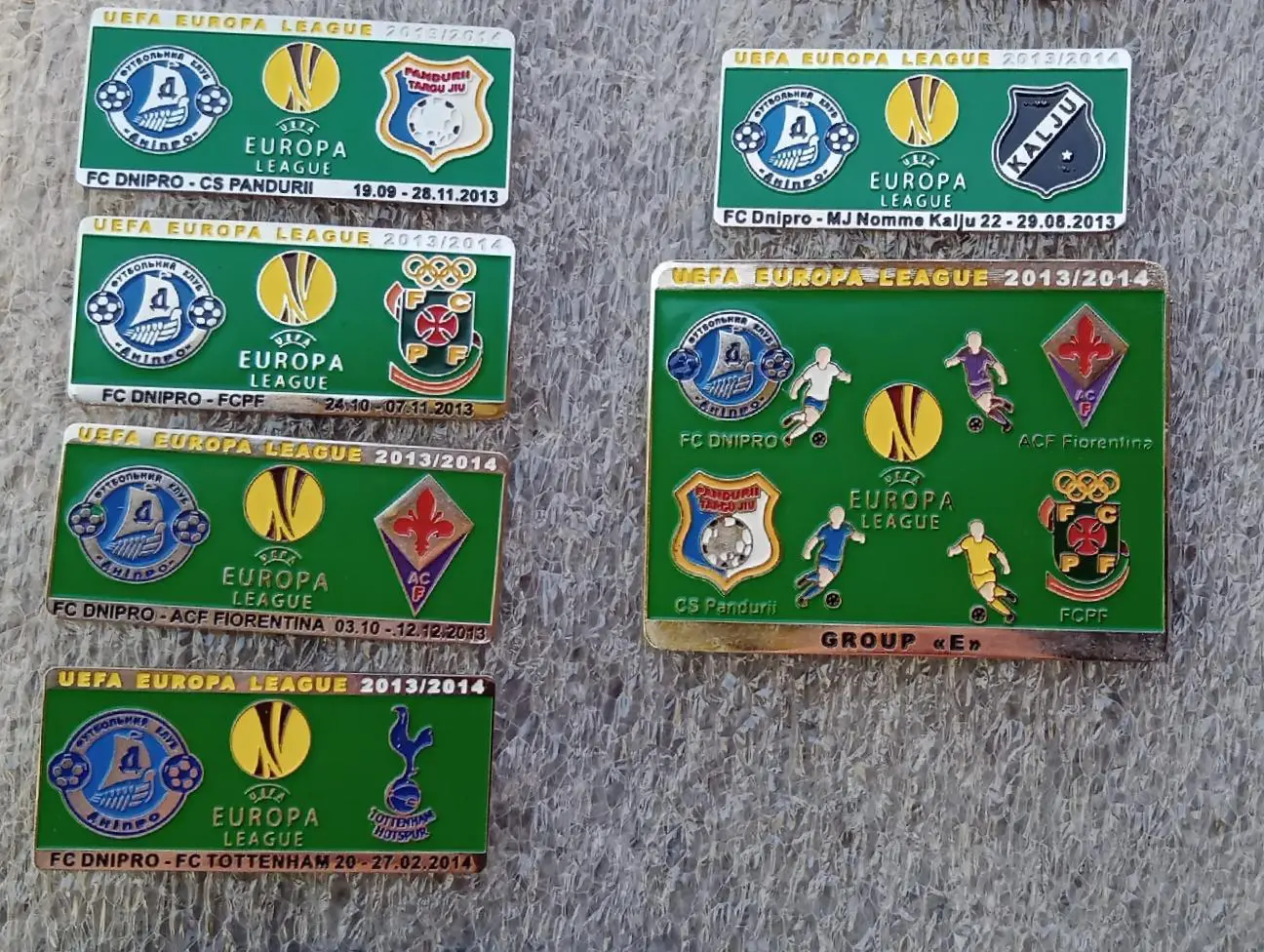 Днепр-Нымме Калью,Пандурий,Фиорентина,Пасуш де Ферейра,Тоттенхэм 2013-2014 г.