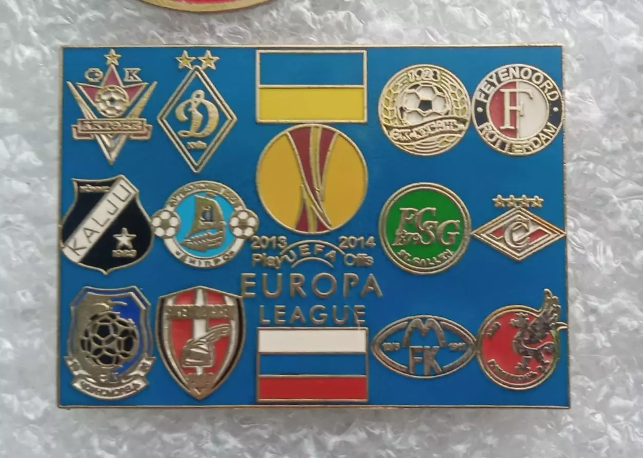 Динамо Киев,Днепр,Черноморец,Кубань,Спартак,Рубин плэй офф 2013-2014 г.эмаль