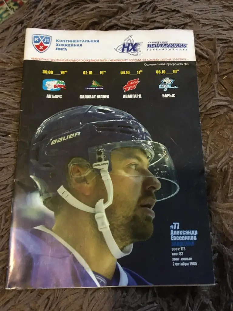 Нефтехимик Нижнекамск Казань Уфа Омск Астана 2014/15