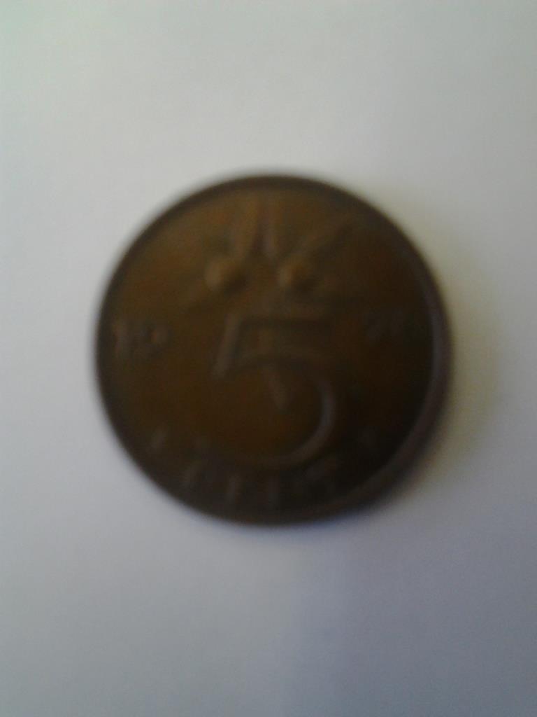 Голландия 5 центов 1977