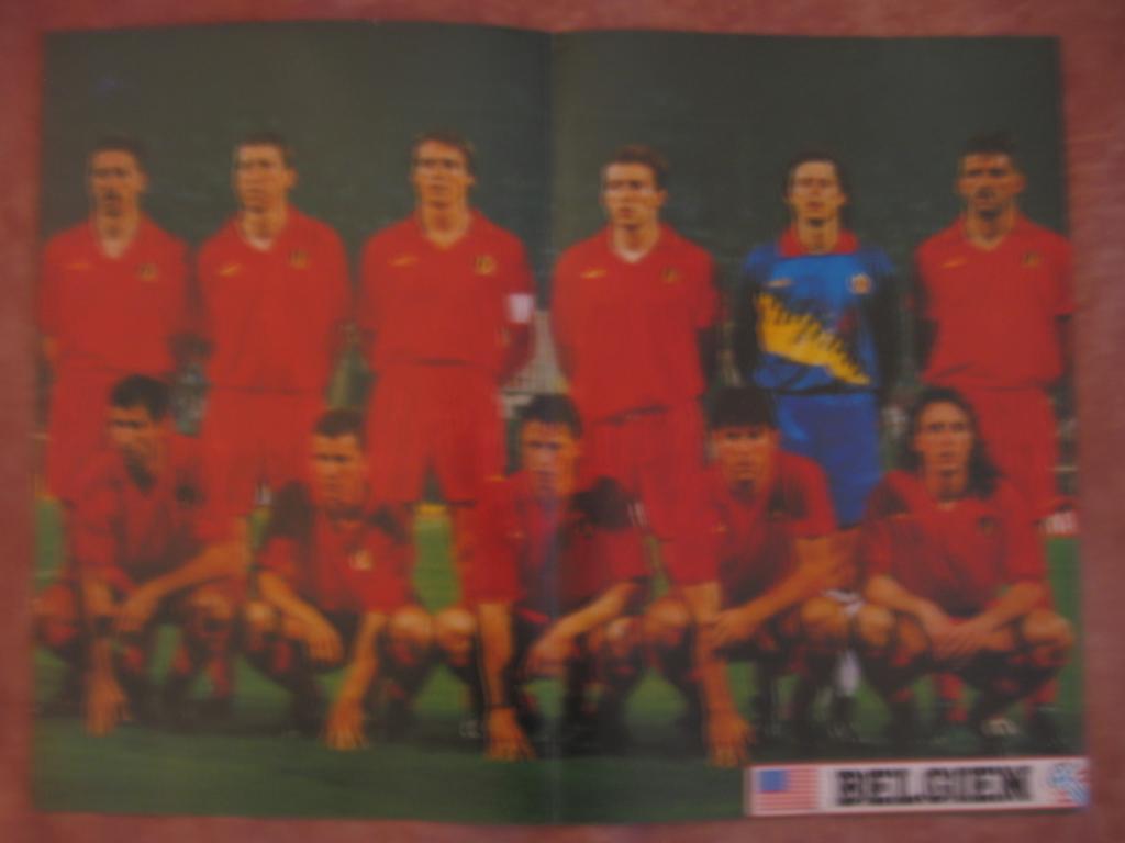 Постер двухсторонний Бельгия - Швейцария 1994 года