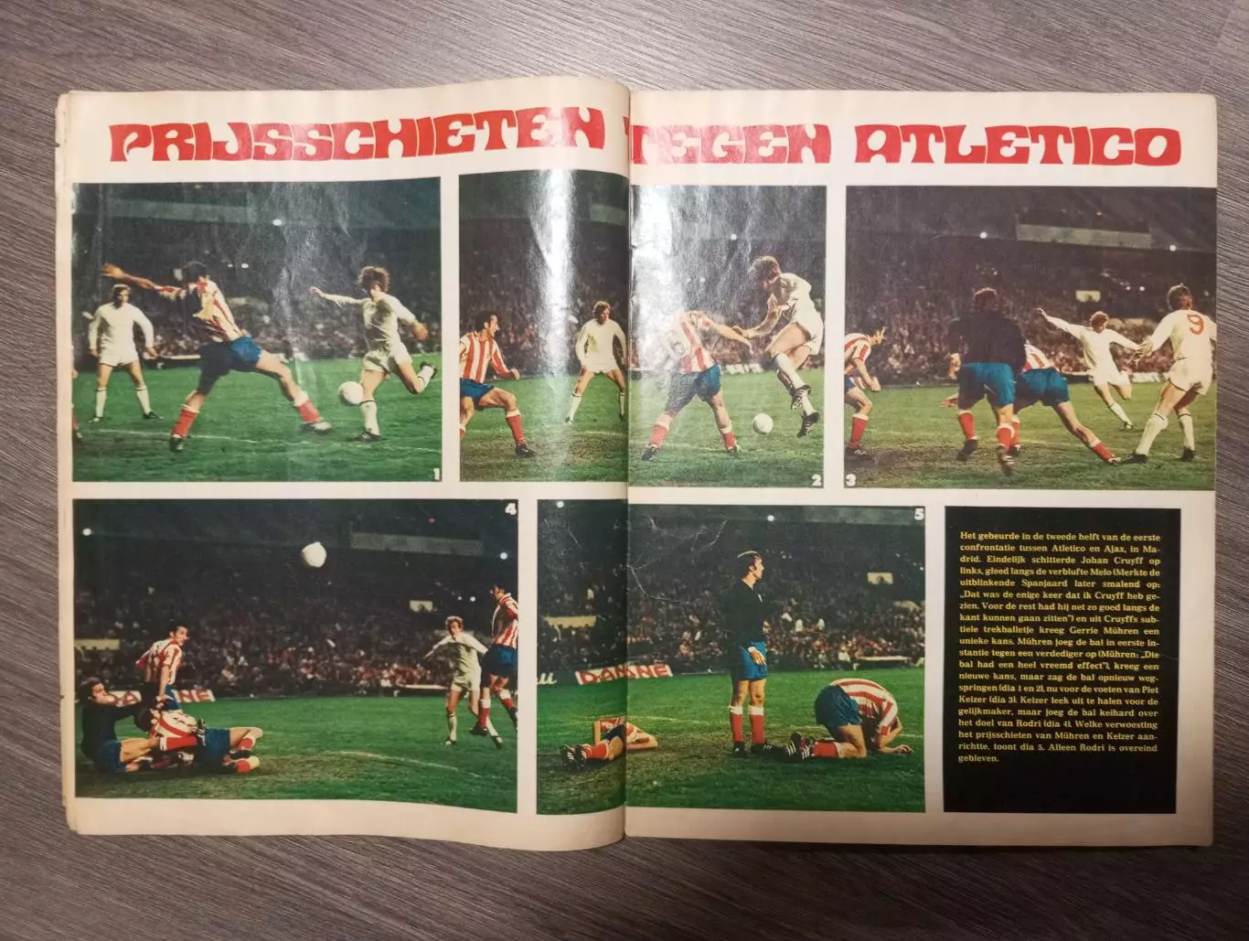 Полуфинал кубка европейских чемпионов 1971. Аякс - Атлетико (Мадрид)