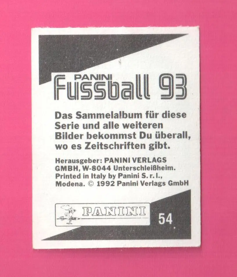 Fussball 93-№54(Флеминг Поульсен) 1